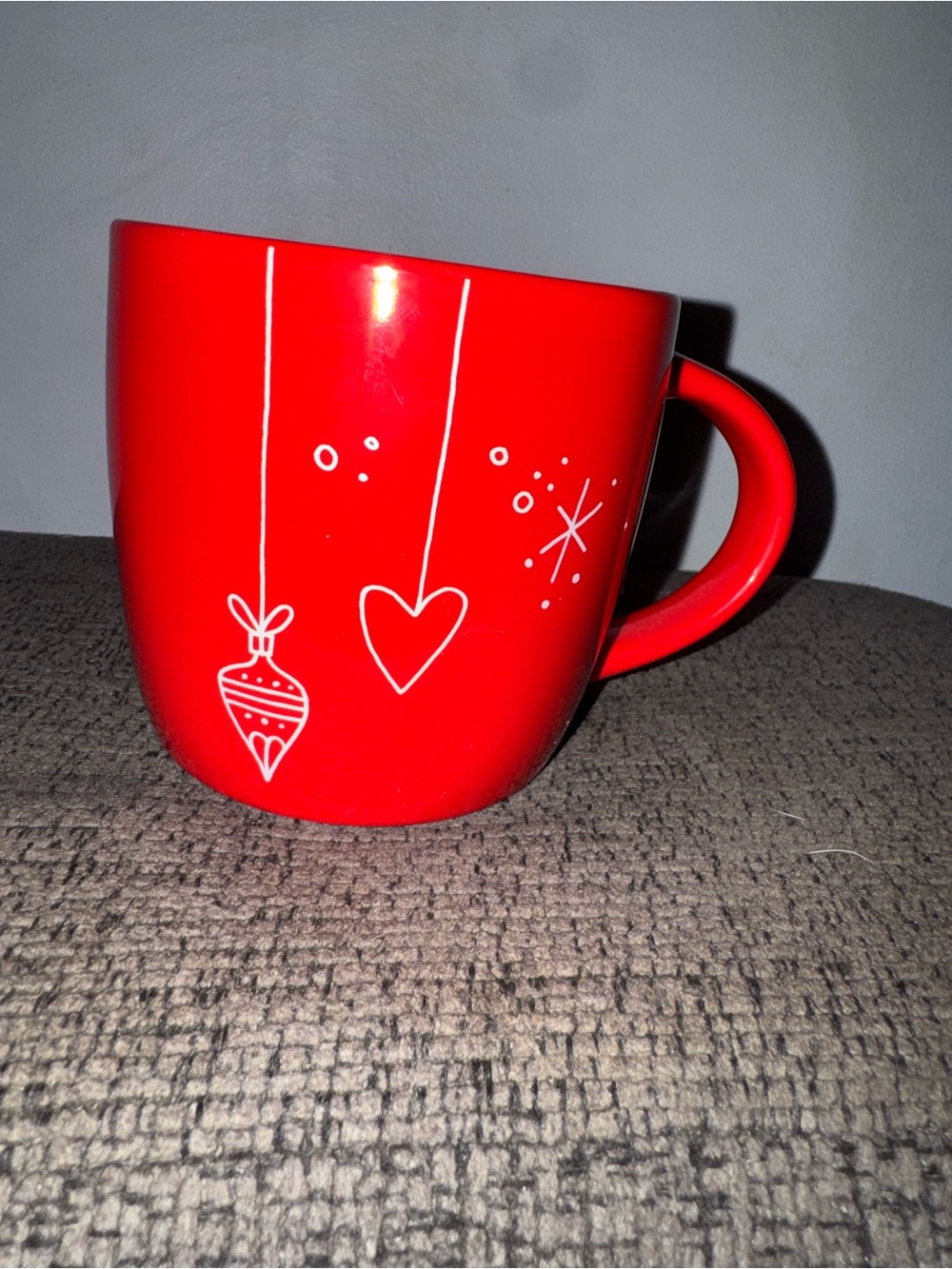 Starbucks Red Holiday Ornament & Heart Ceramic Mug